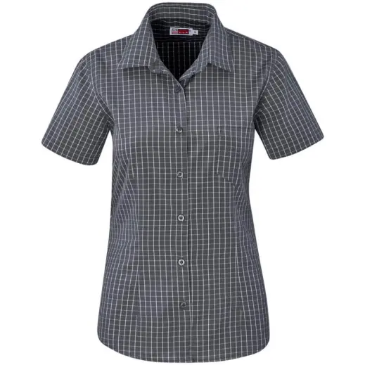 Ladies Short Sleeve Aston Shirt Grey